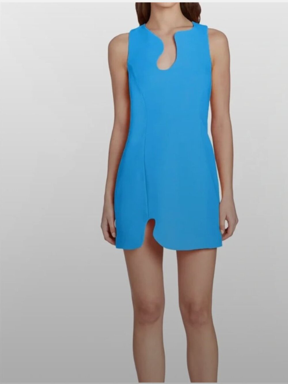 Amanda Uprichard Puzzle Dress Blye Jay - NWOT